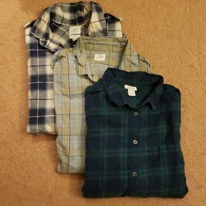 J. CREW plaid shirt lot
